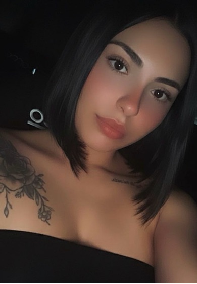 A girl live on camera in a private room